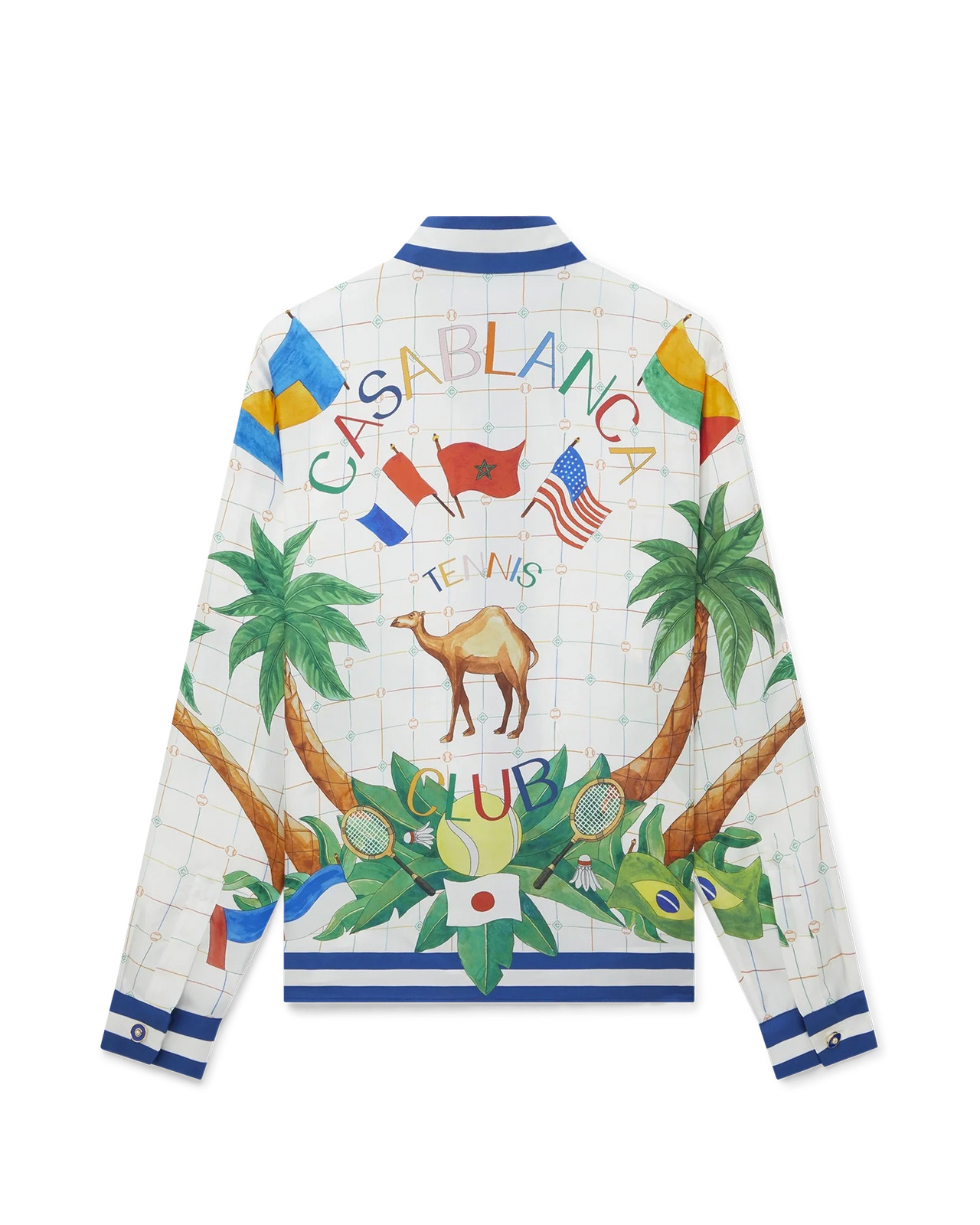Tennis Club Classic Silk Shirt | Casablanca Paris - 2
