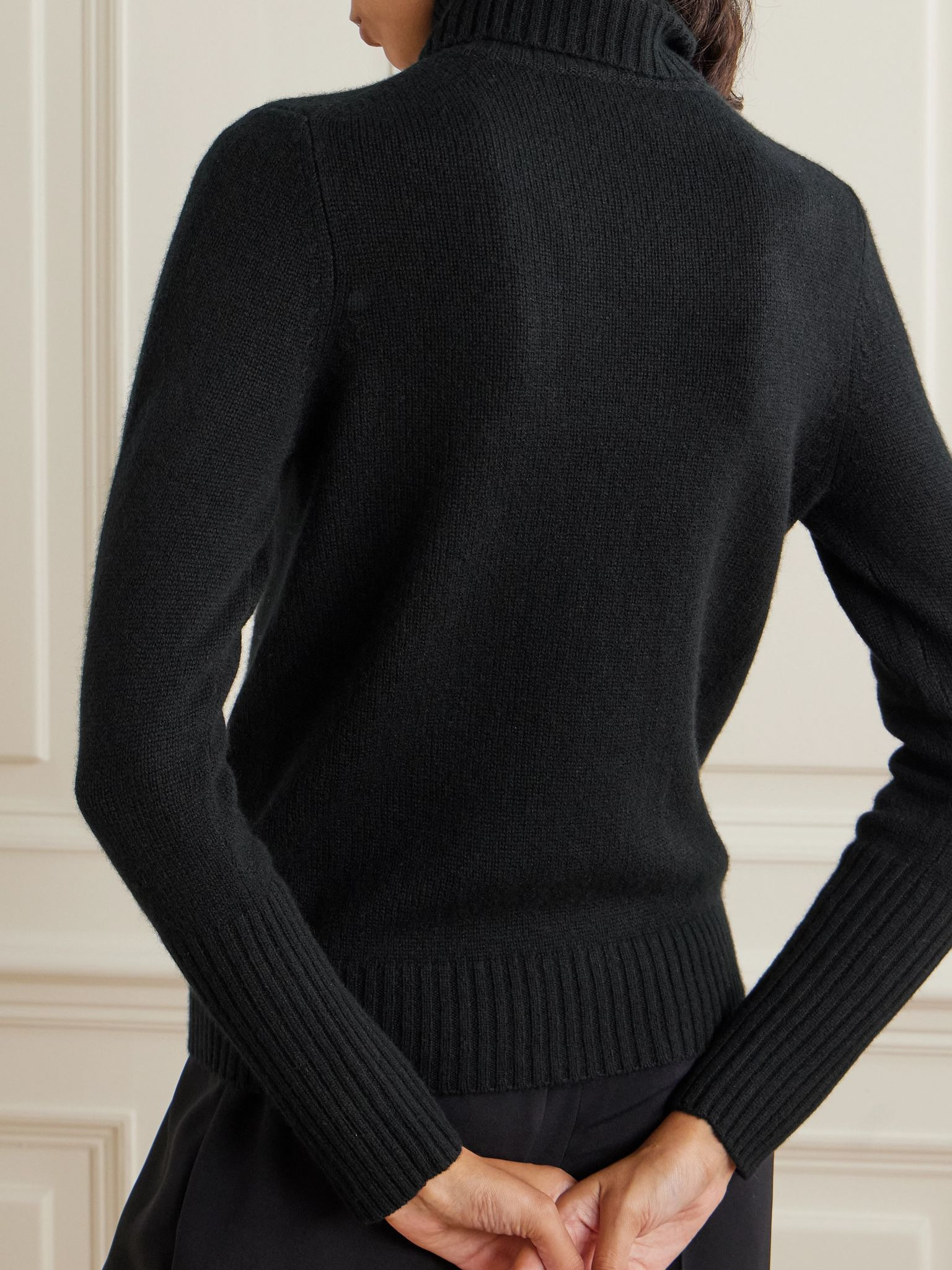 Cashmere turtleneck sweater Black - 3
