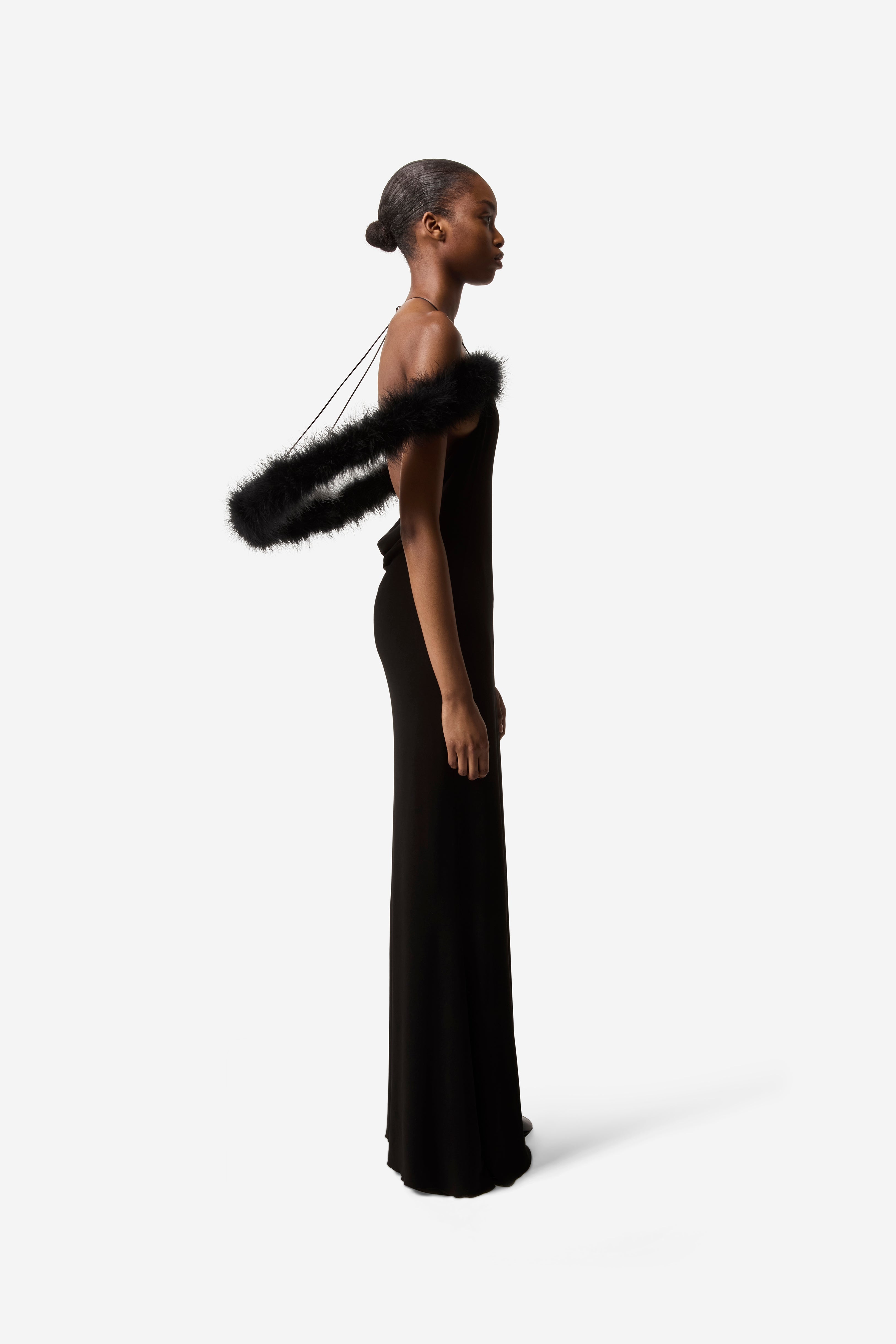 Boa Halo Long Dress - 3