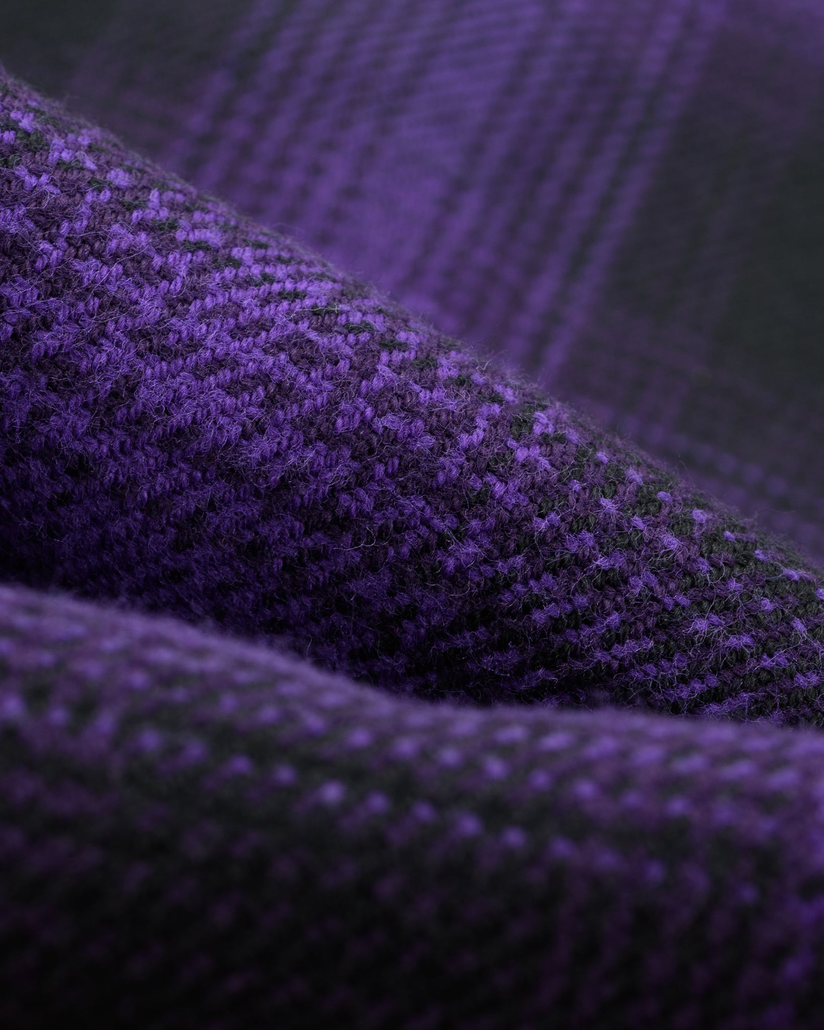IHSH-265-PUR Ultra Heavy Flannel Ombré Check Work Shirt - Purple/Black - 17