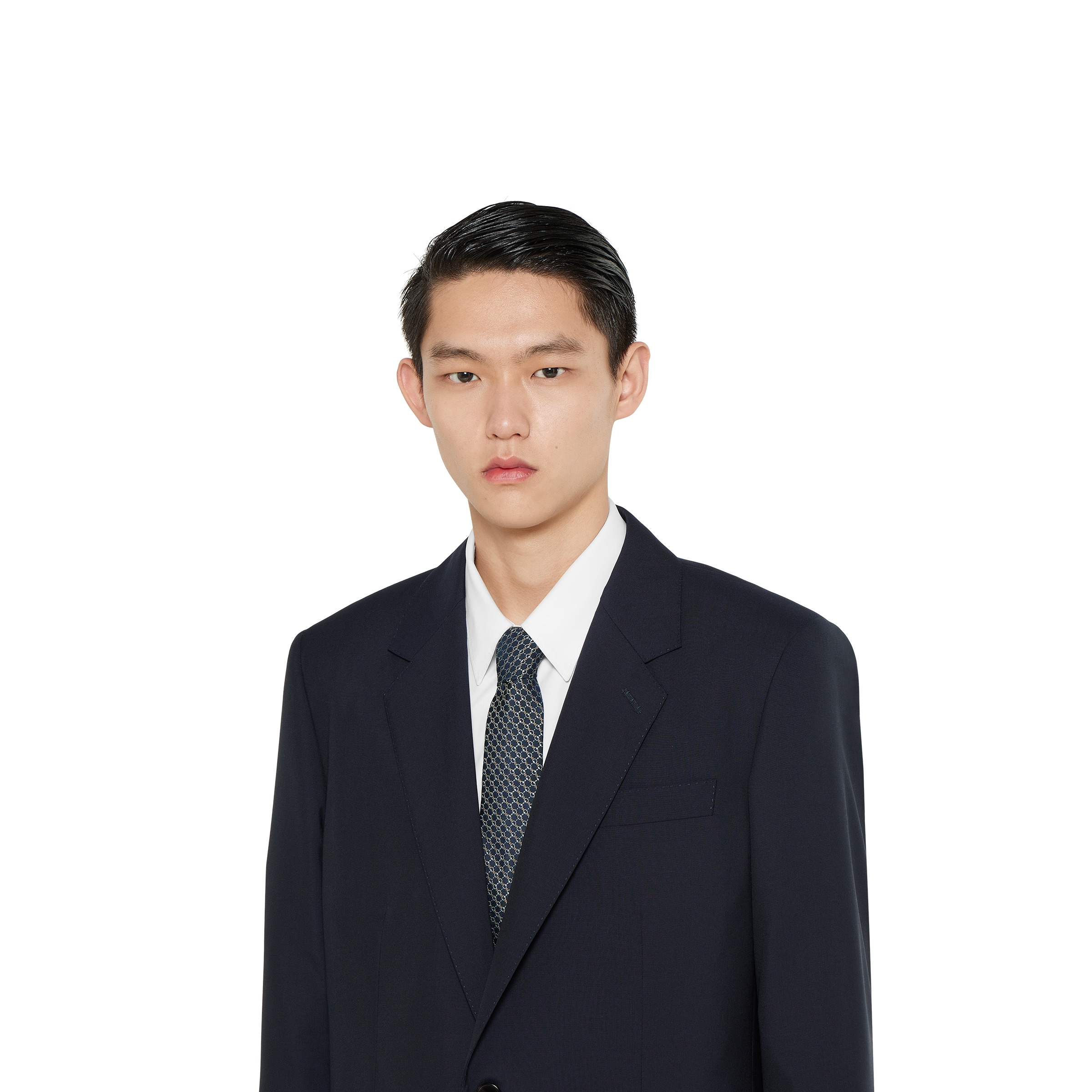 Horsebit silk jacquard tie - 3