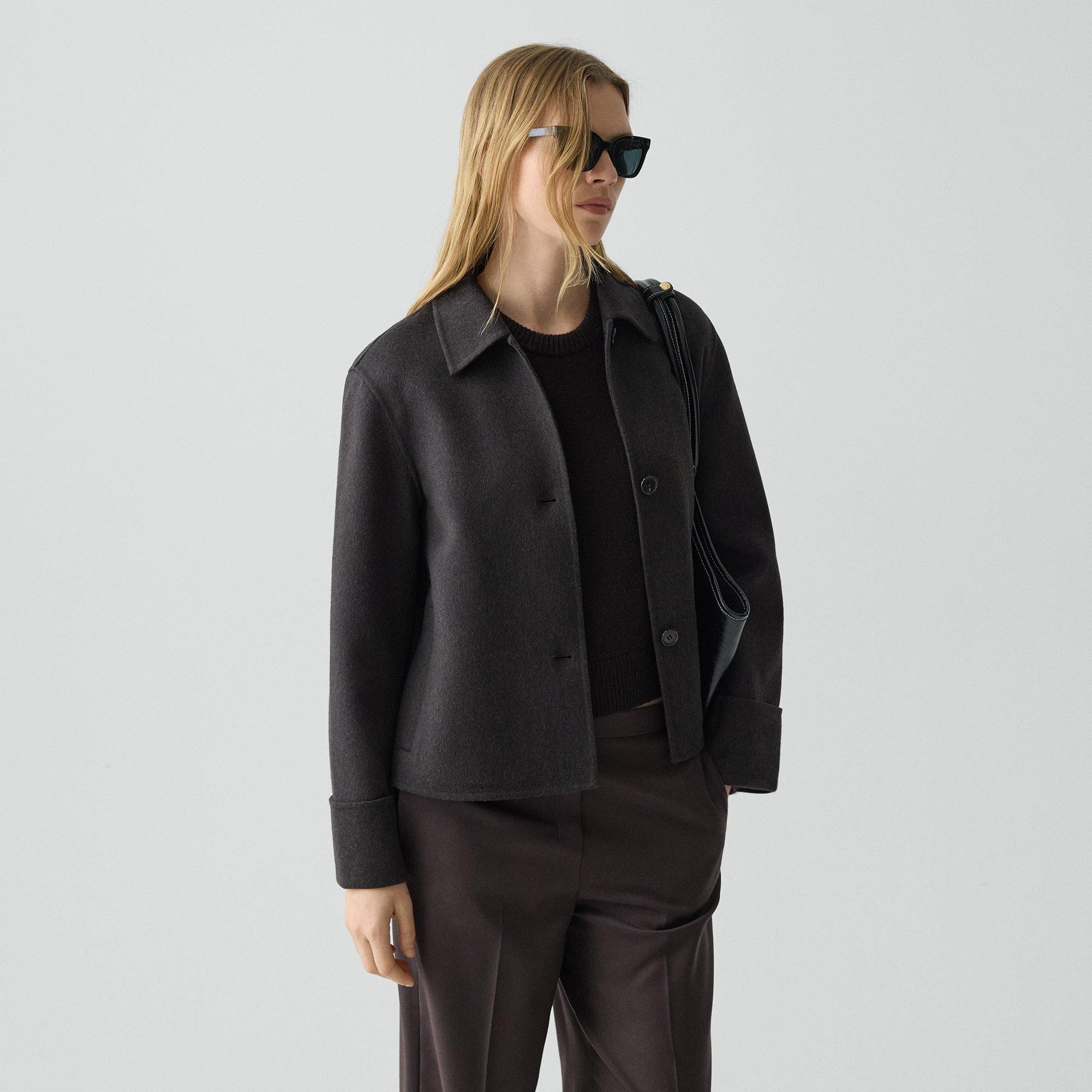 Boxy Cuff Jacket in Double-Face Wool-Cashmere - 3