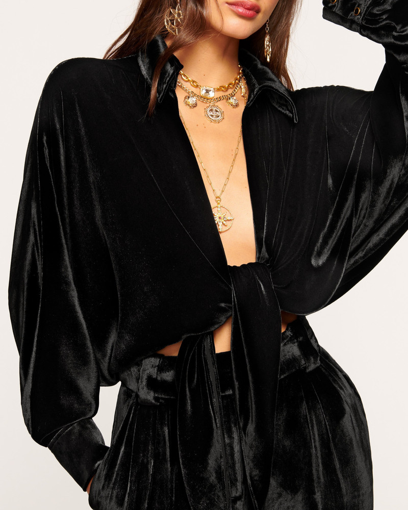 RAMY BROOK Novalee Tie Front Top outlook