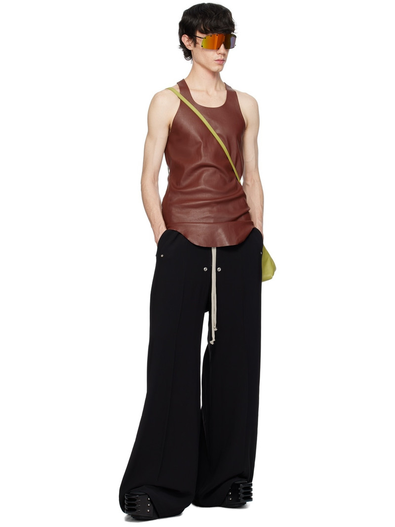Rick Owens Brown Scoop Neck Tank Top outlook