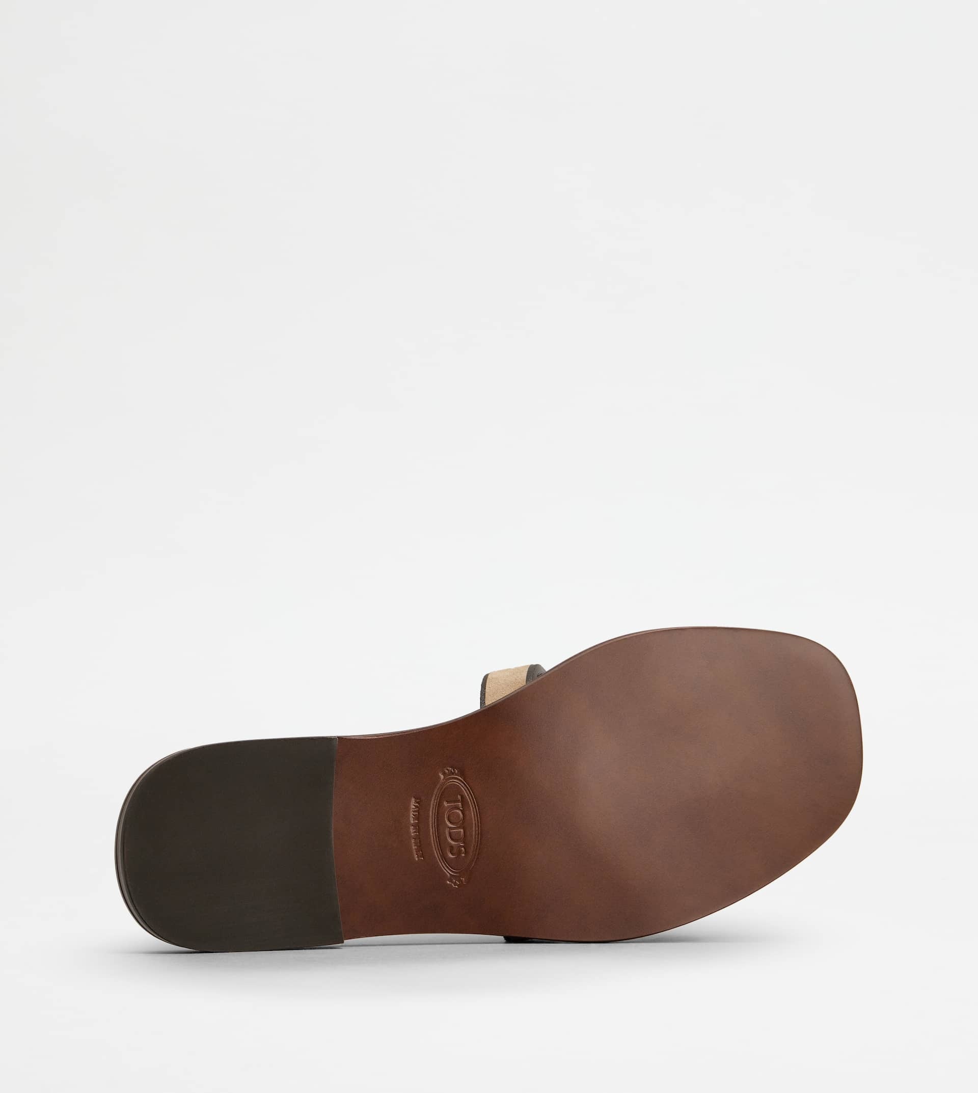 Tod's SANDALS IN SUEDE - BROWN | REVERSIBLE