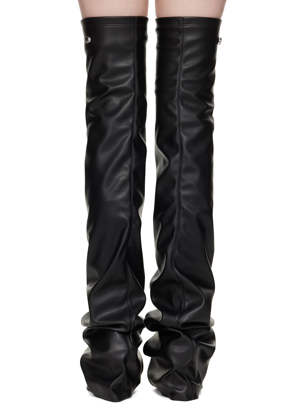 Black Robin OTK Thigh High Boots - 2