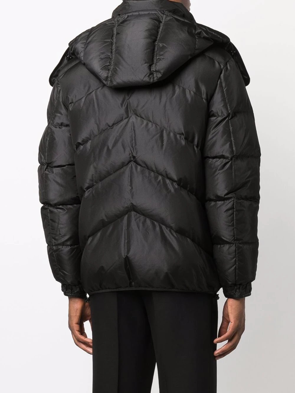 padded funnel neck jacket - 4