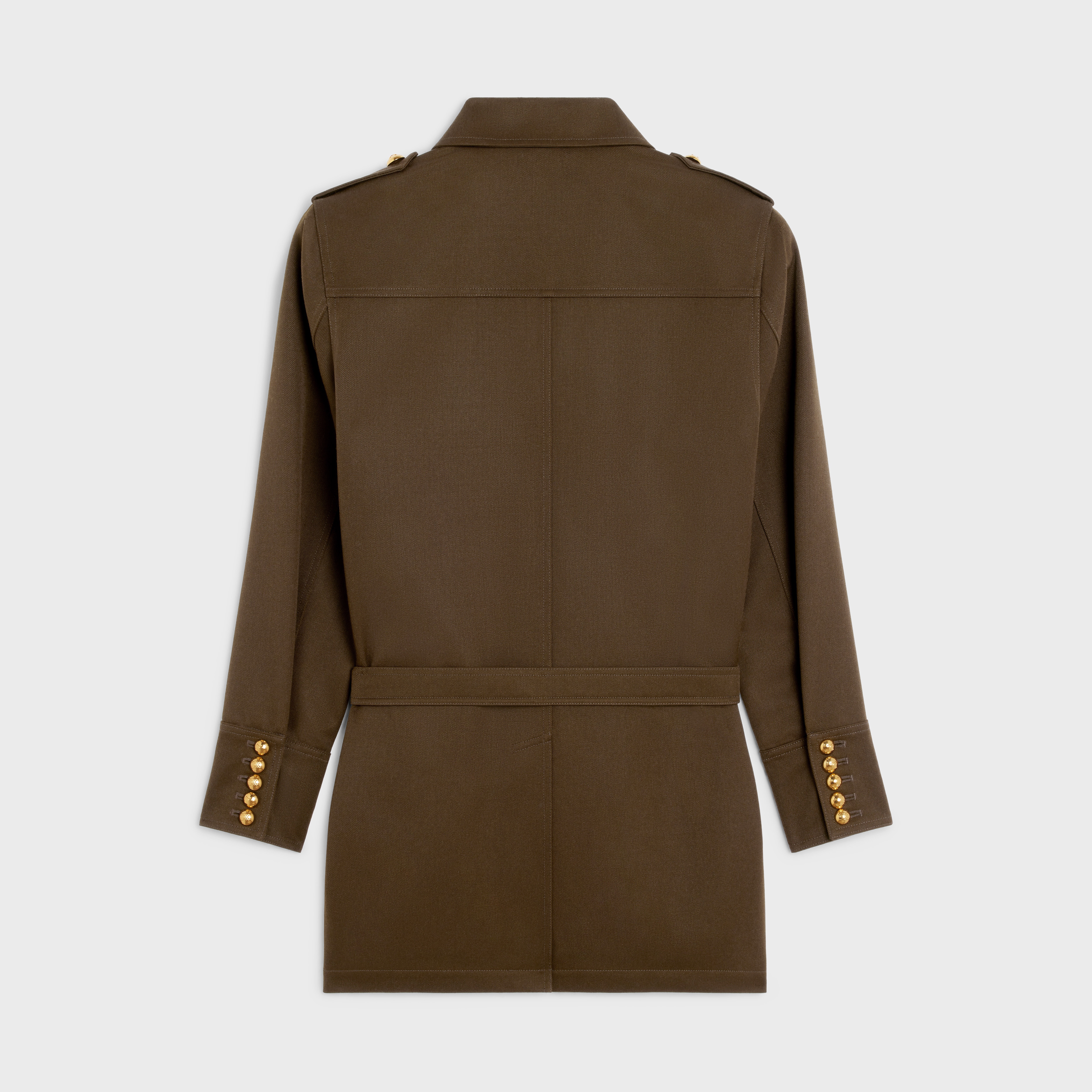 ムートン・ファーコート CELINE | SAHARIENNE JACKET IN DIAGONAL WOOL 2W891092D.18MB org.jpg