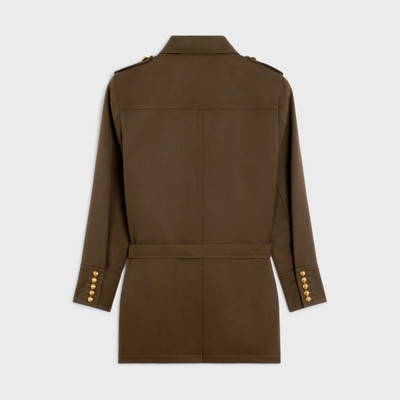 CELINE Saharienne jacket in diagonal wool outlook