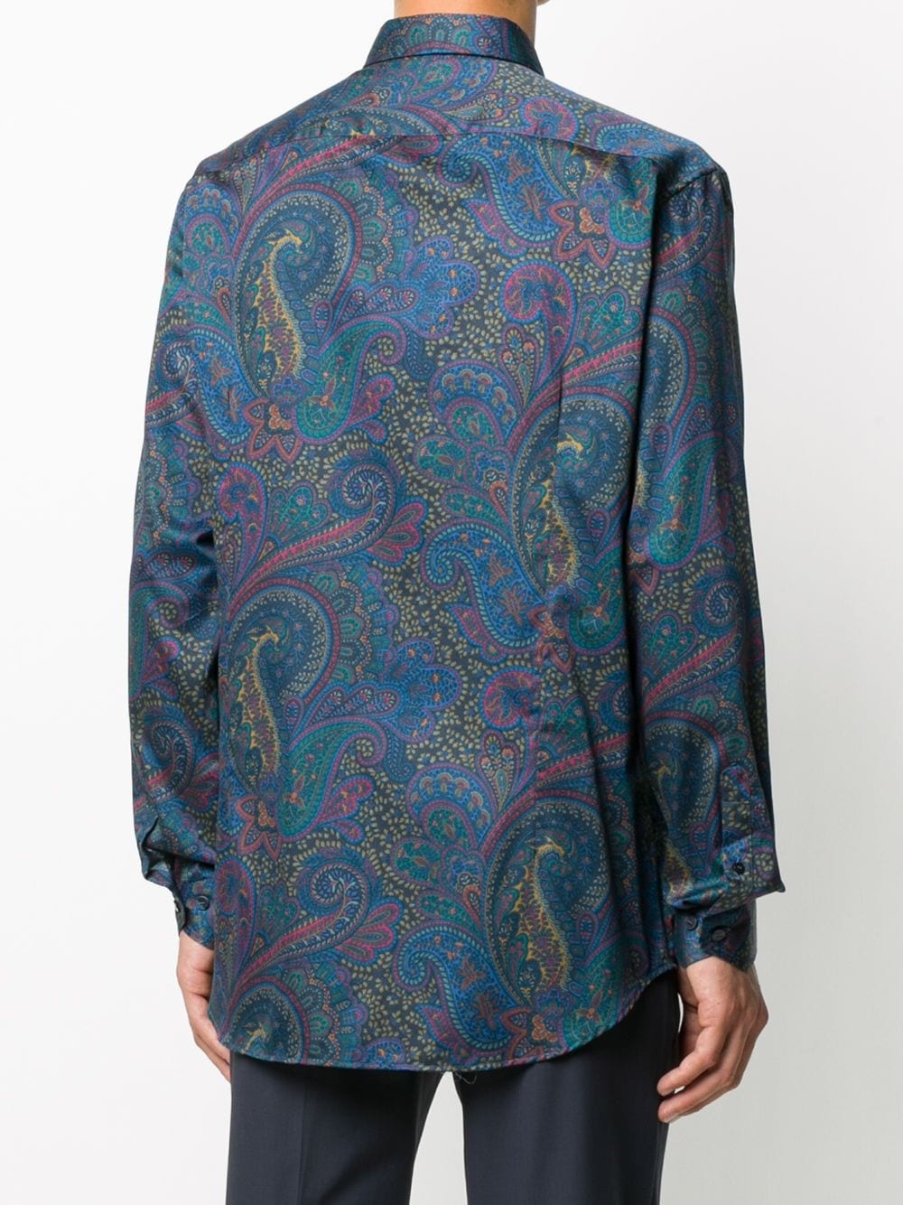 paisley print shirt - 4