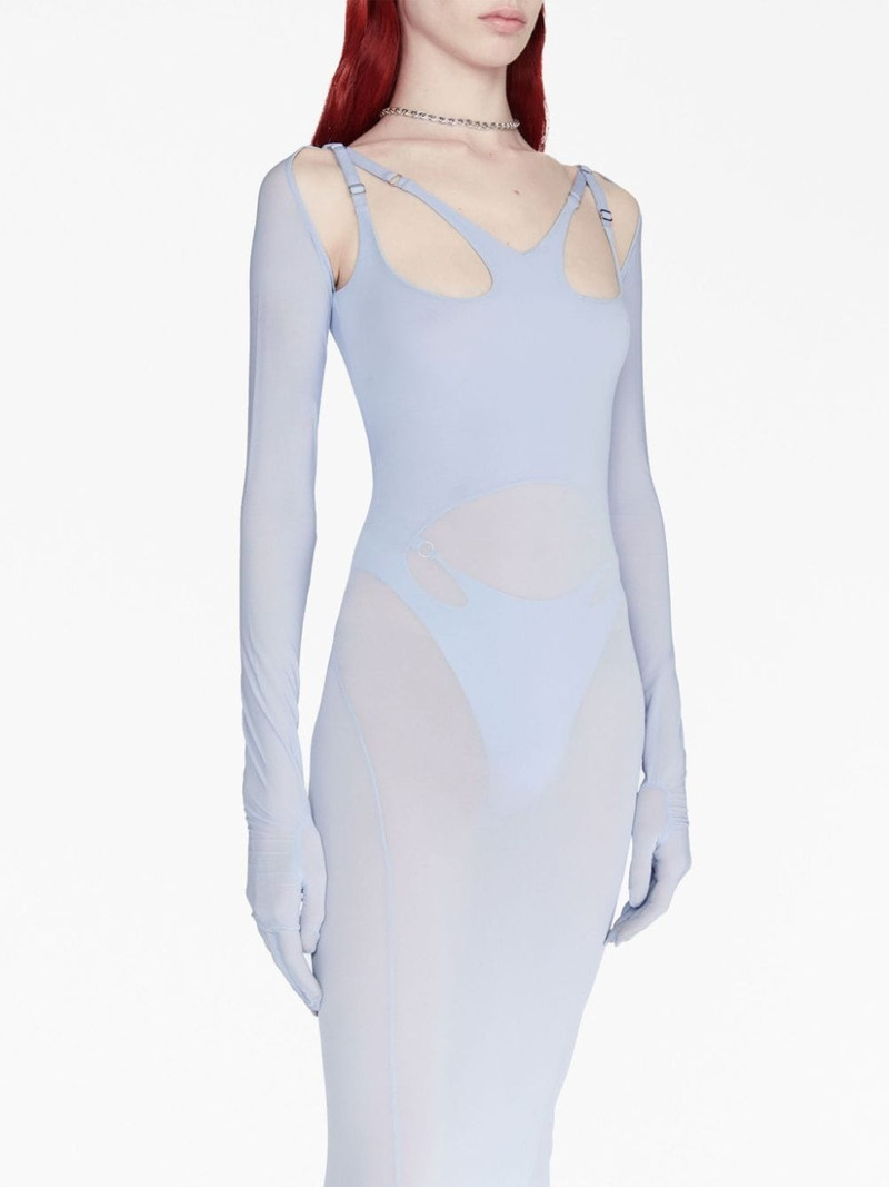 cut-out long-sleeve maxi dress 5