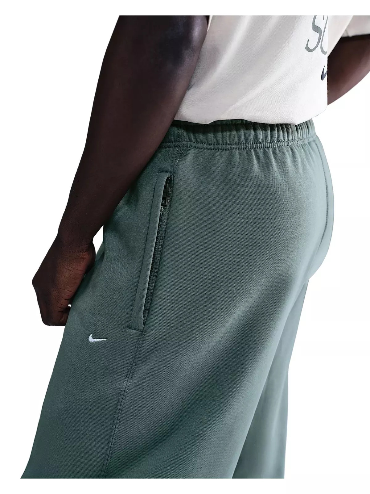 Men's Solo Swoosh Cuffed Fleece Pants - 4