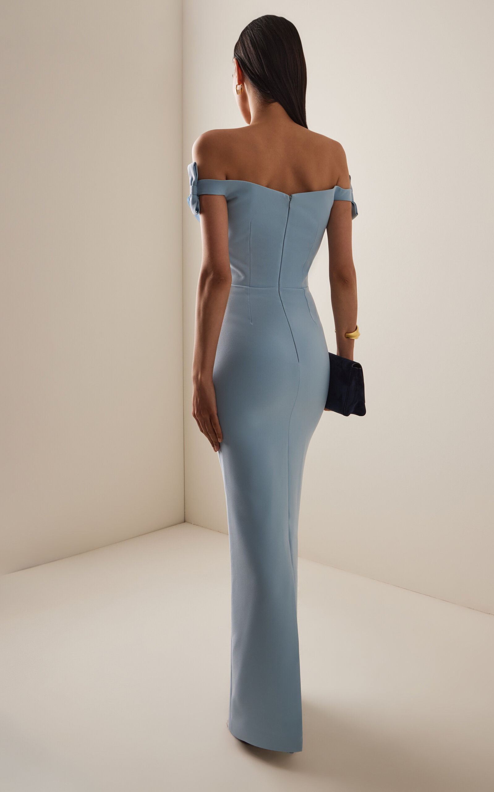 Livia Off-The-Shoulder Gown blue - 4