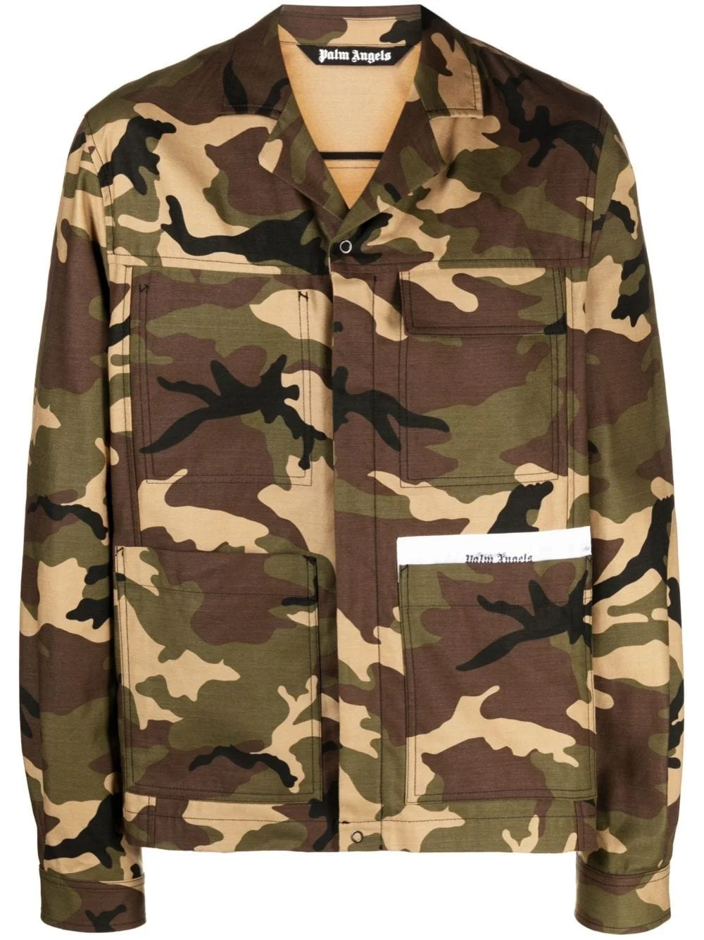 camouflage-print cotton jacket - 1