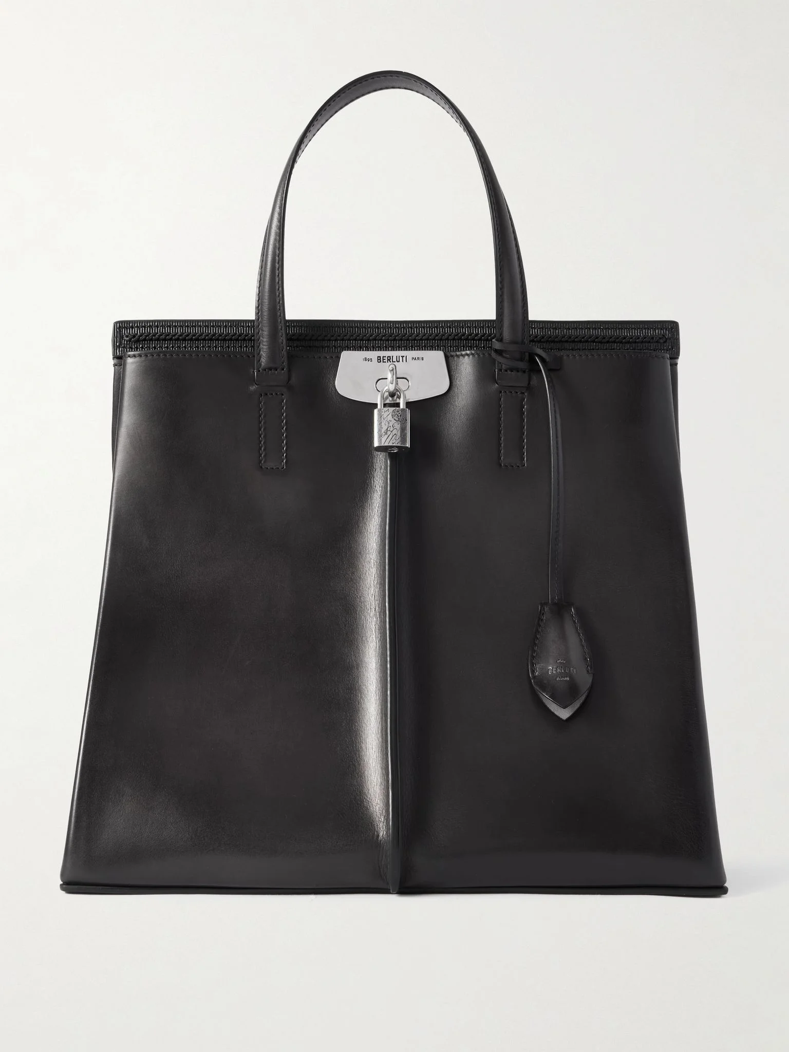 Venezia Leather Tote Bag Black - 1