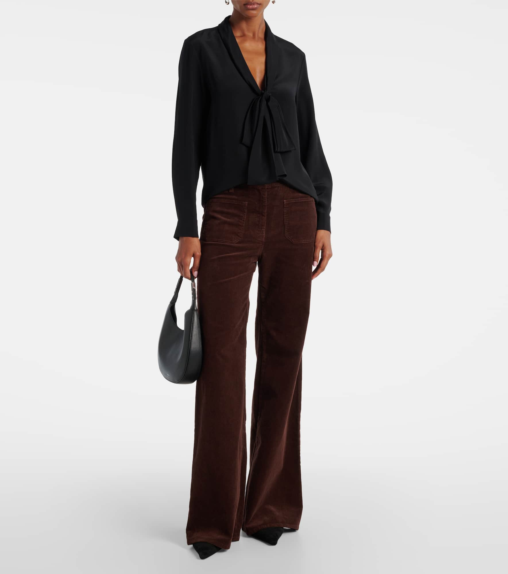 Angelique bow-detail silk blouse - 2