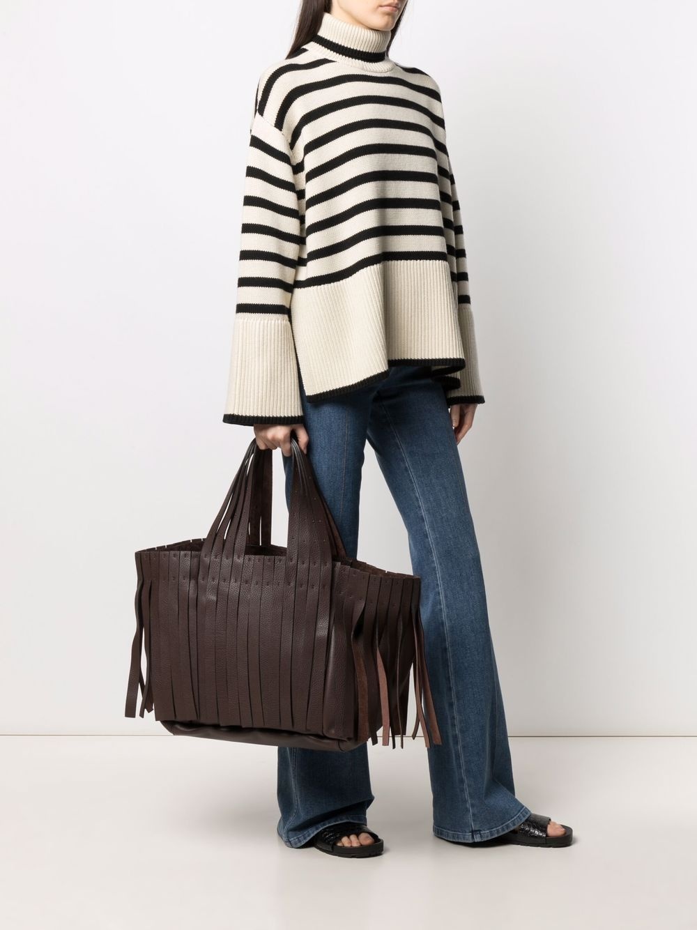 fringed tote bag - 2