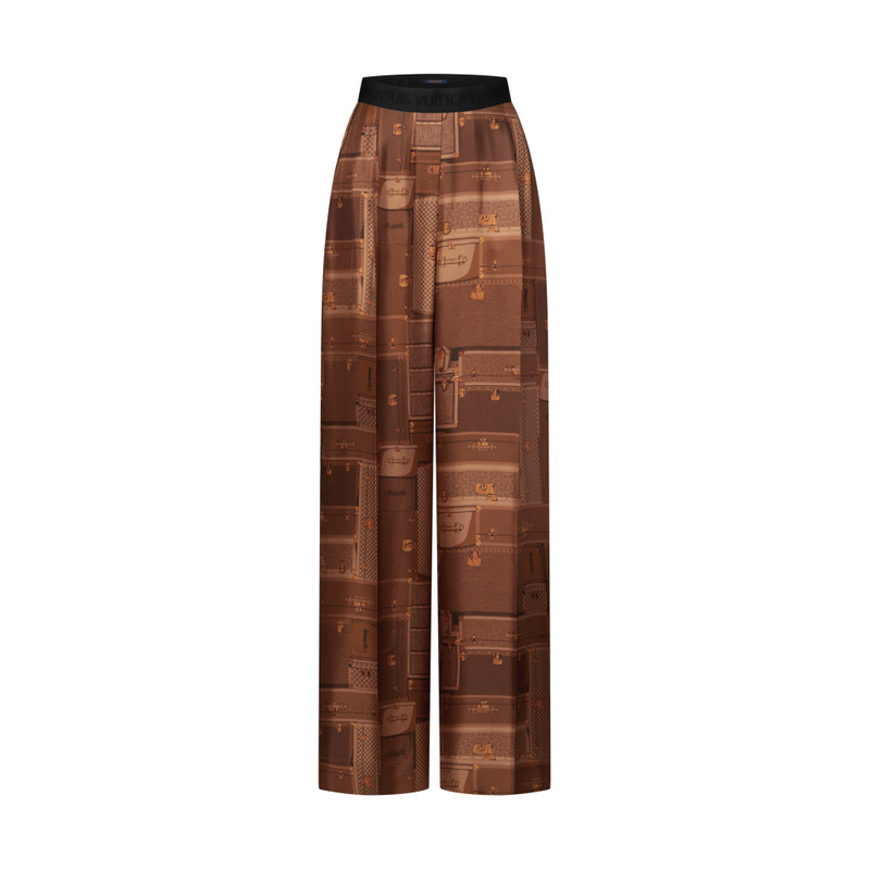Trunk Print Wide-Leg Pants 1