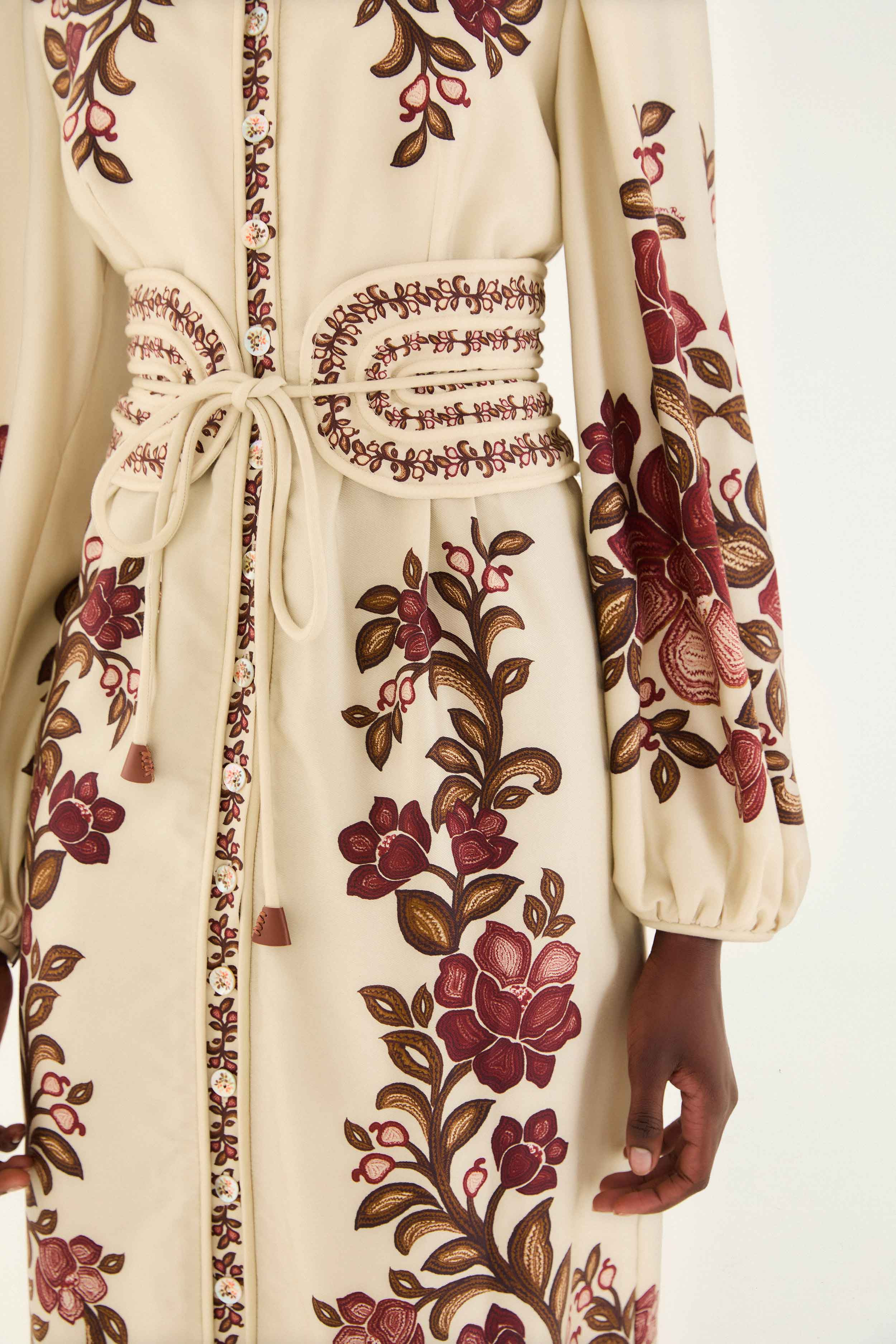 Sand Renata Floral Long Sleeve Midi Dress - 3