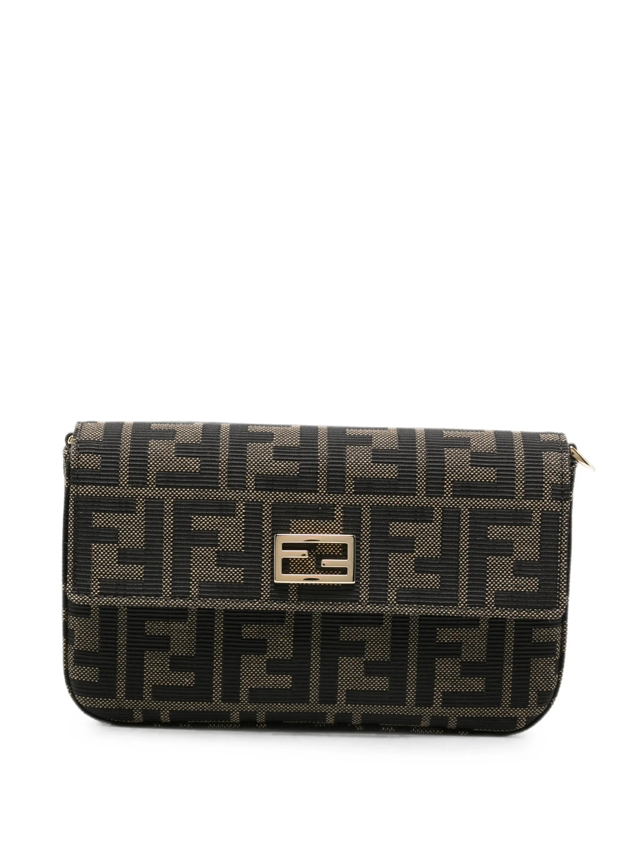 Fendi Baguette FF-motif Clutch Bag - 1