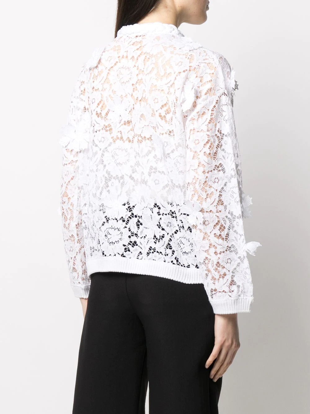 floral lace cardigan - 4