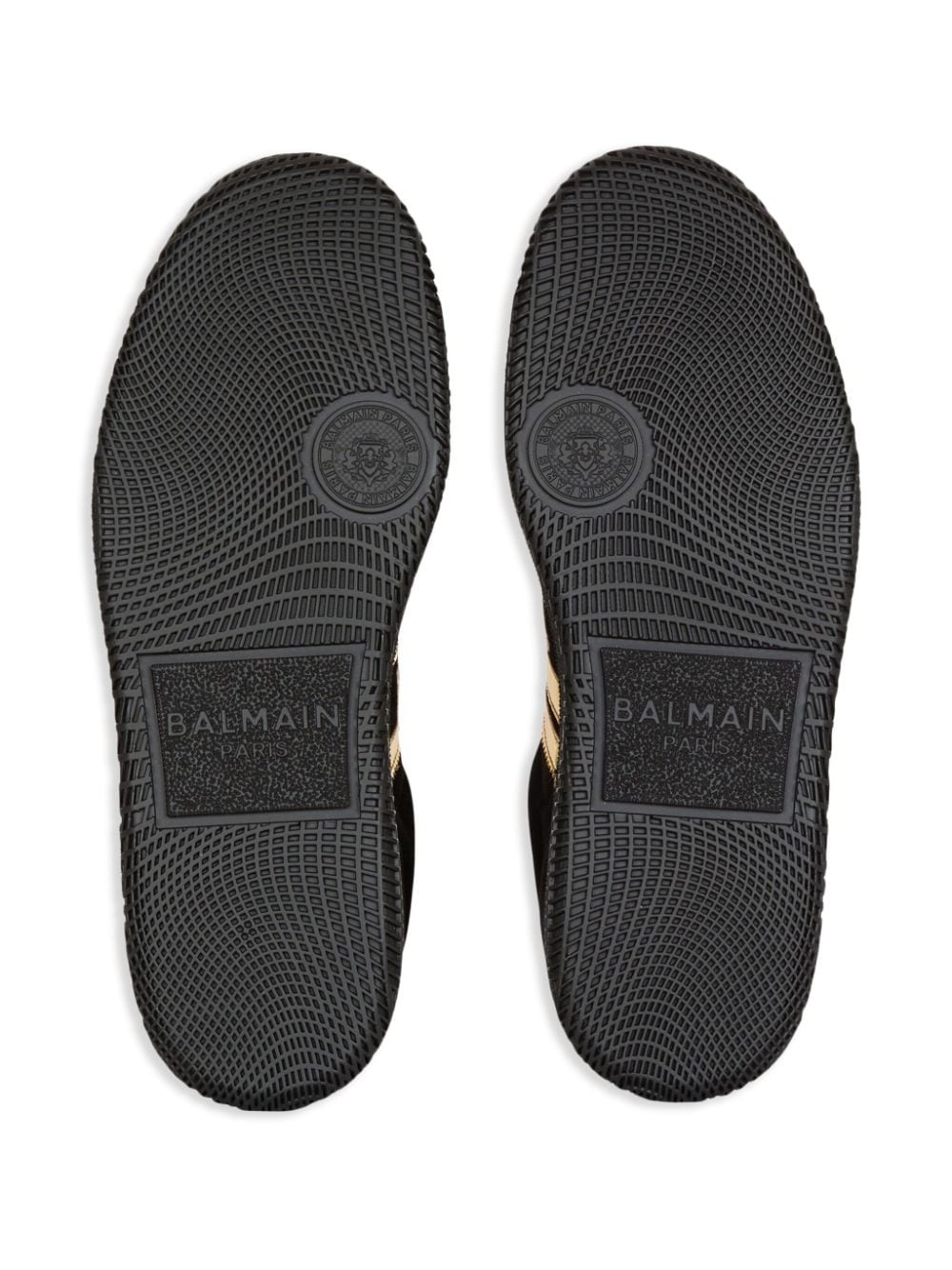 monogram-appliquÃ© suede sneakers - 5