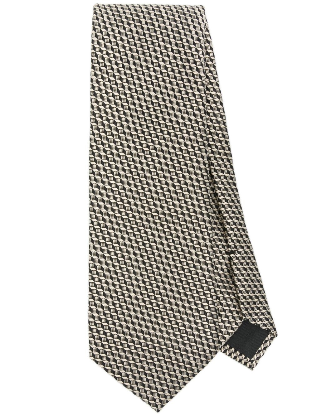 pattern-jacquard tie - 1