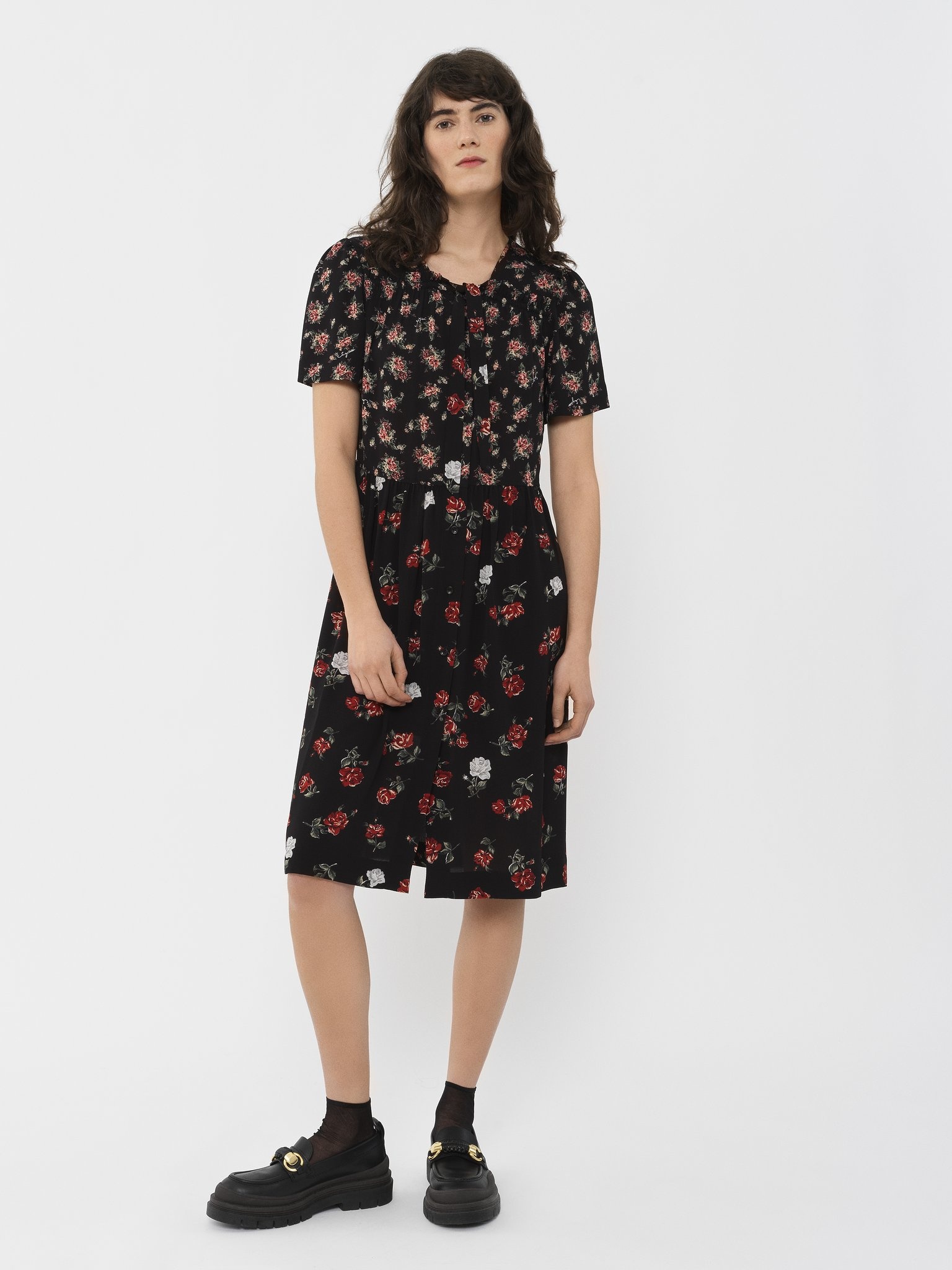 MIDI DRESS WITH PRINT - 2