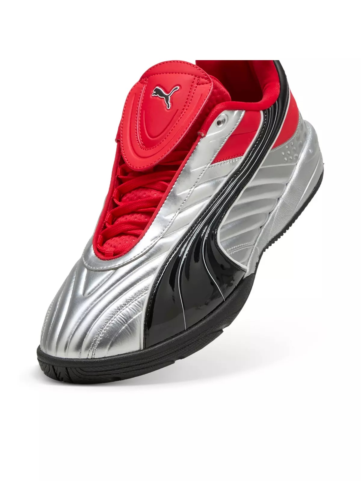 PUMA V-S2 Goalgetter "Silver/Red" Men's Shoe - 3