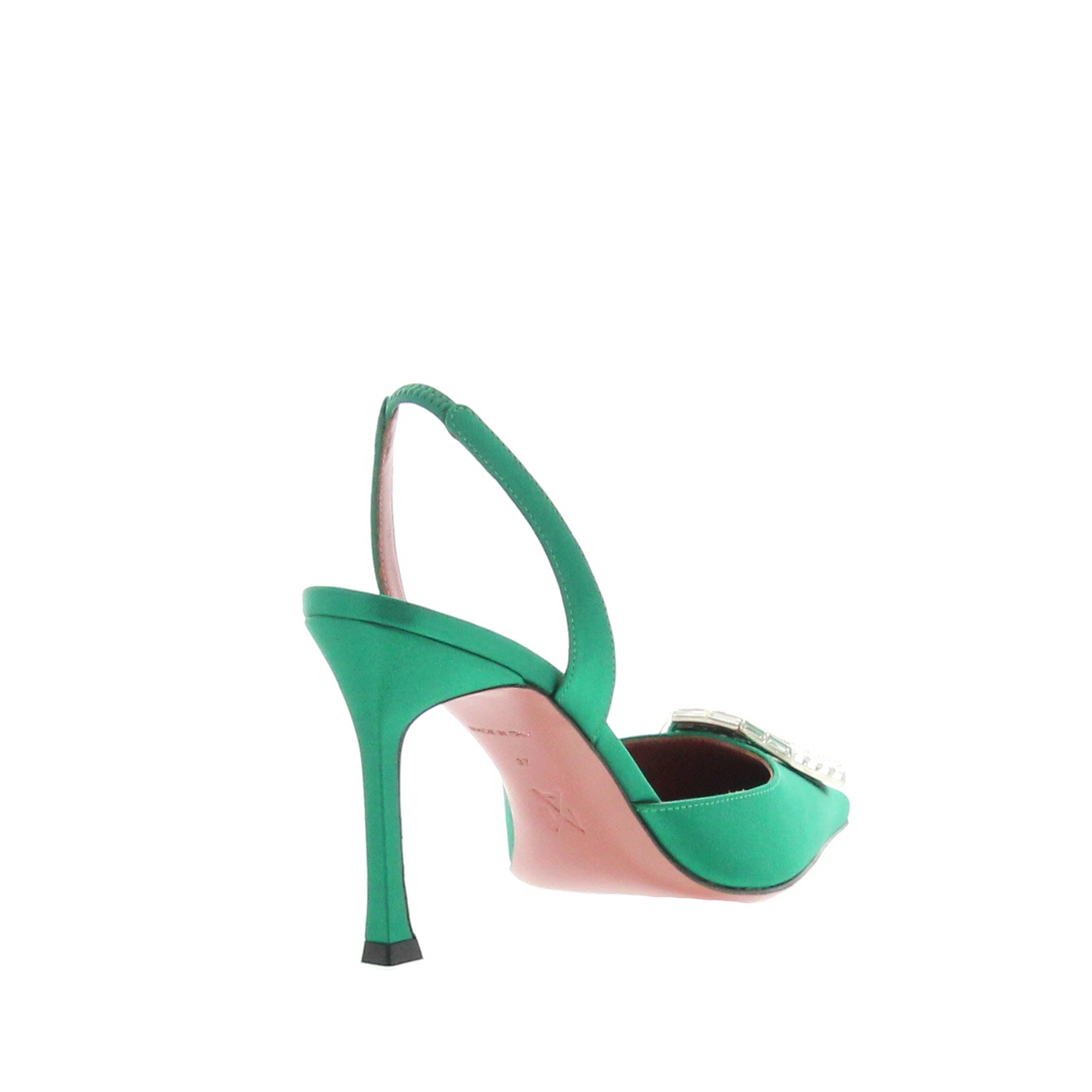 Amina Muaddi – Camelia Sling 90 Emerald - 3