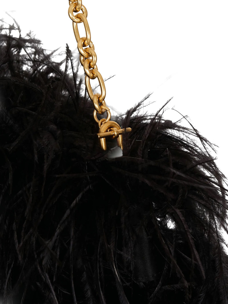 Balmain Balmain Anthem Feather-detail Shoulder Bag outlook