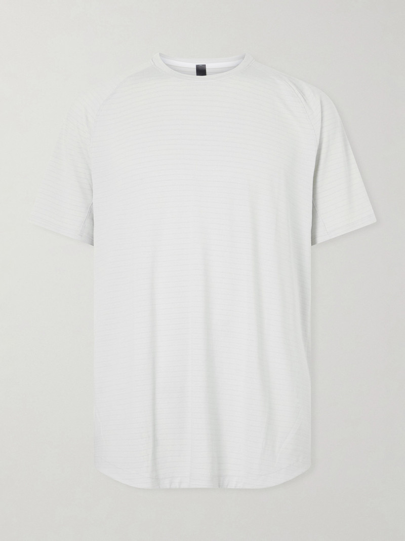 License to Train Striped Stretch Recycled-Jersey T-Shirt 1