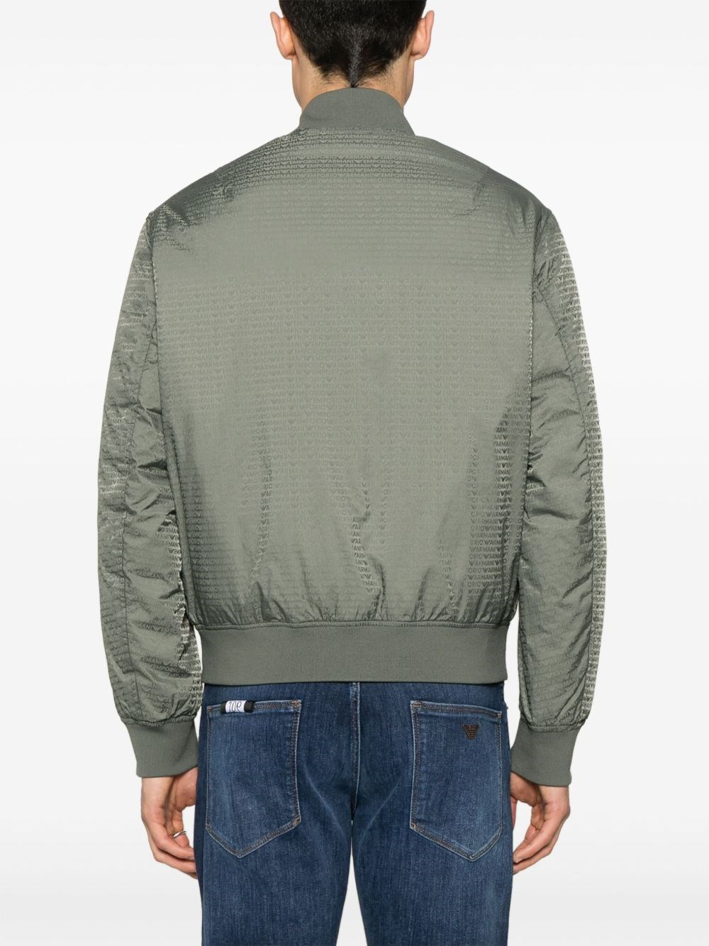 Jacquard nylon bomber jacket - 3