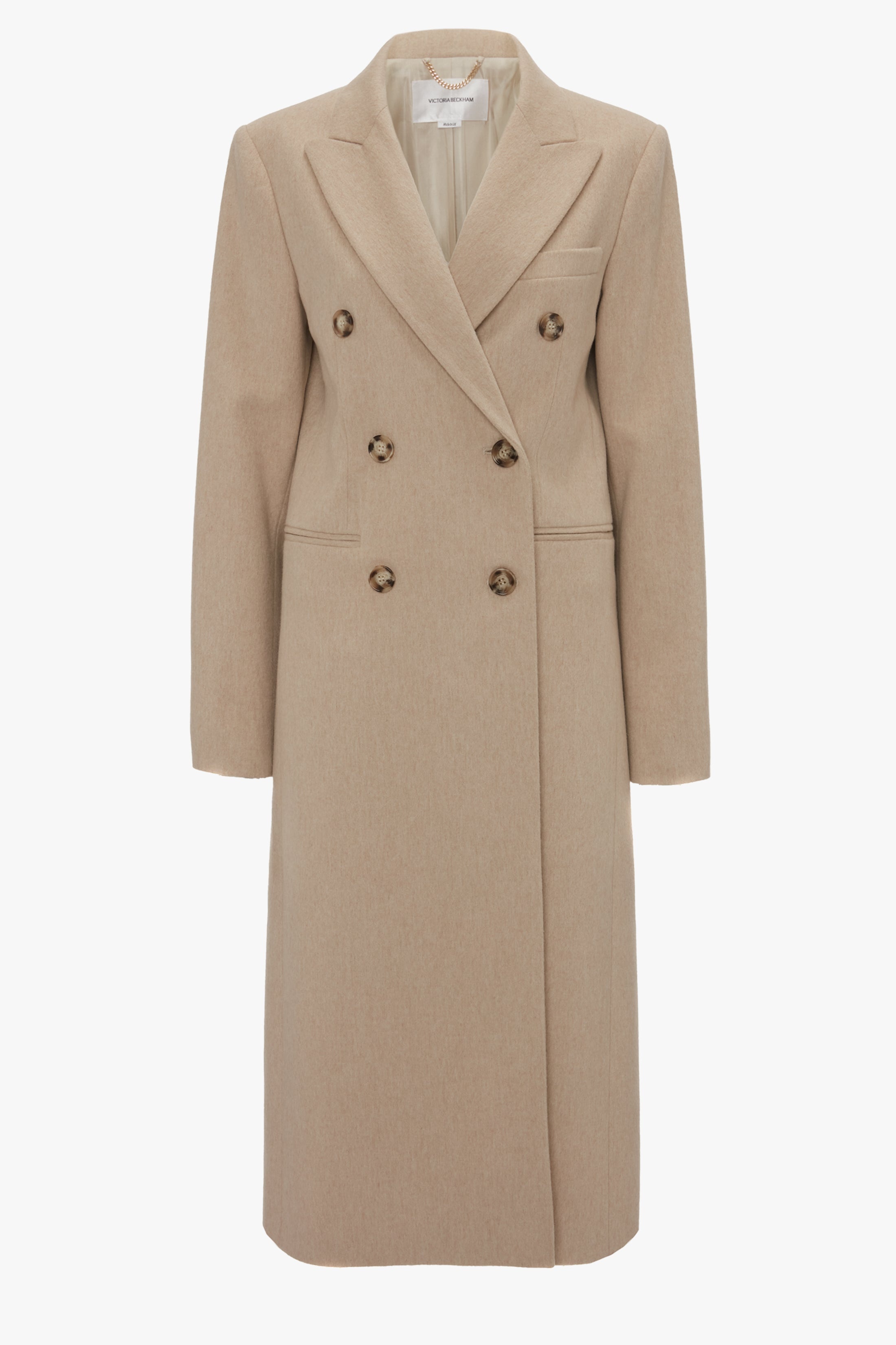 Tailored Slim Coat In Bone - 1