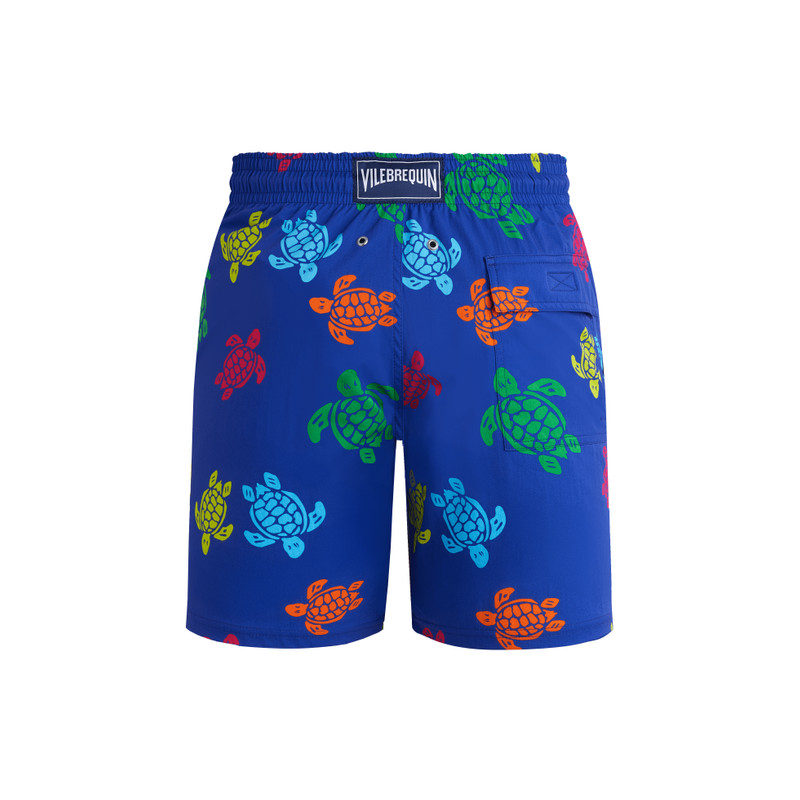 Vilebrequin Men Long Stretch Swim shorts Tortue Multicolore outlook