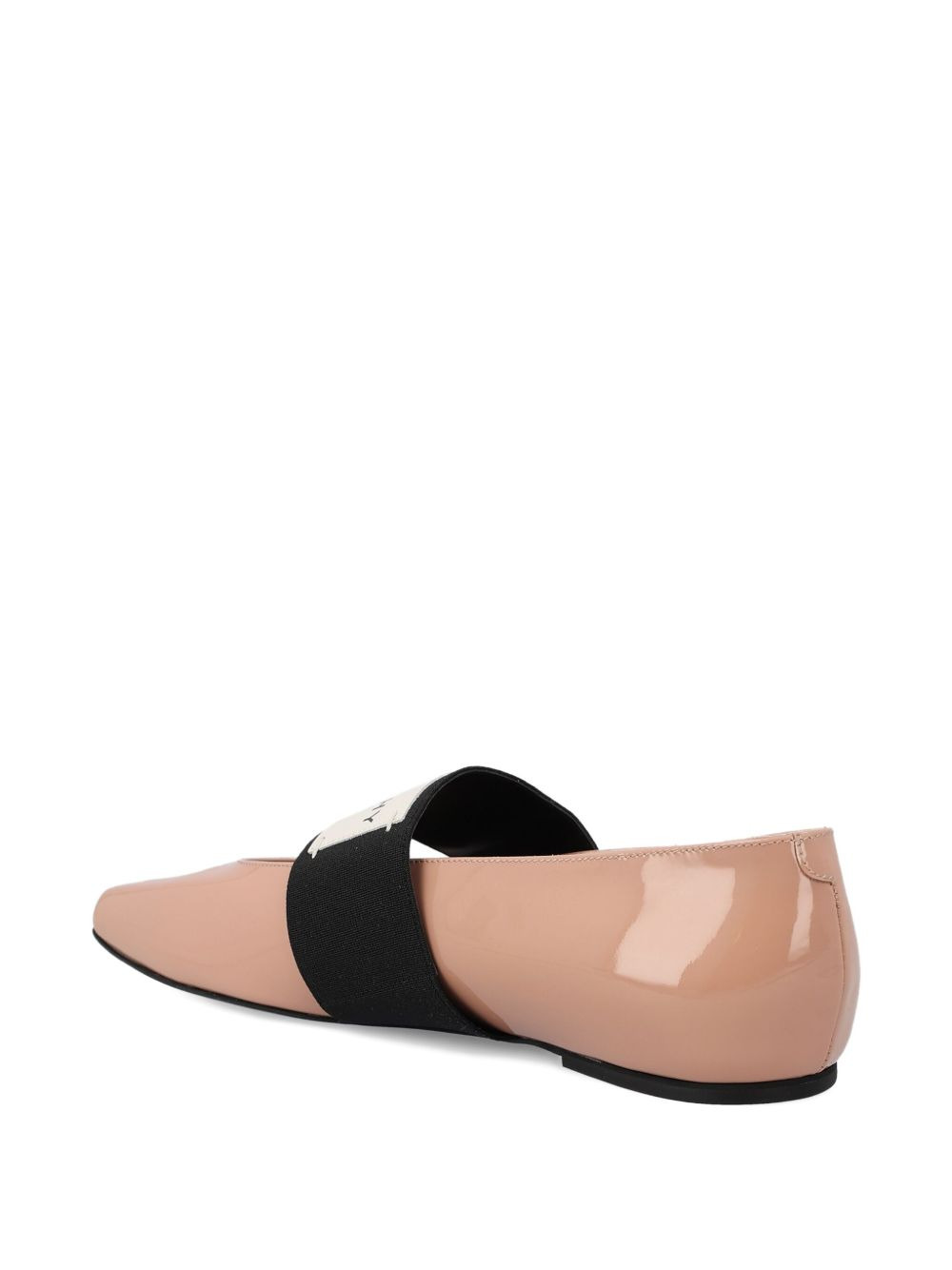 patent leather band ballet flats - 3
