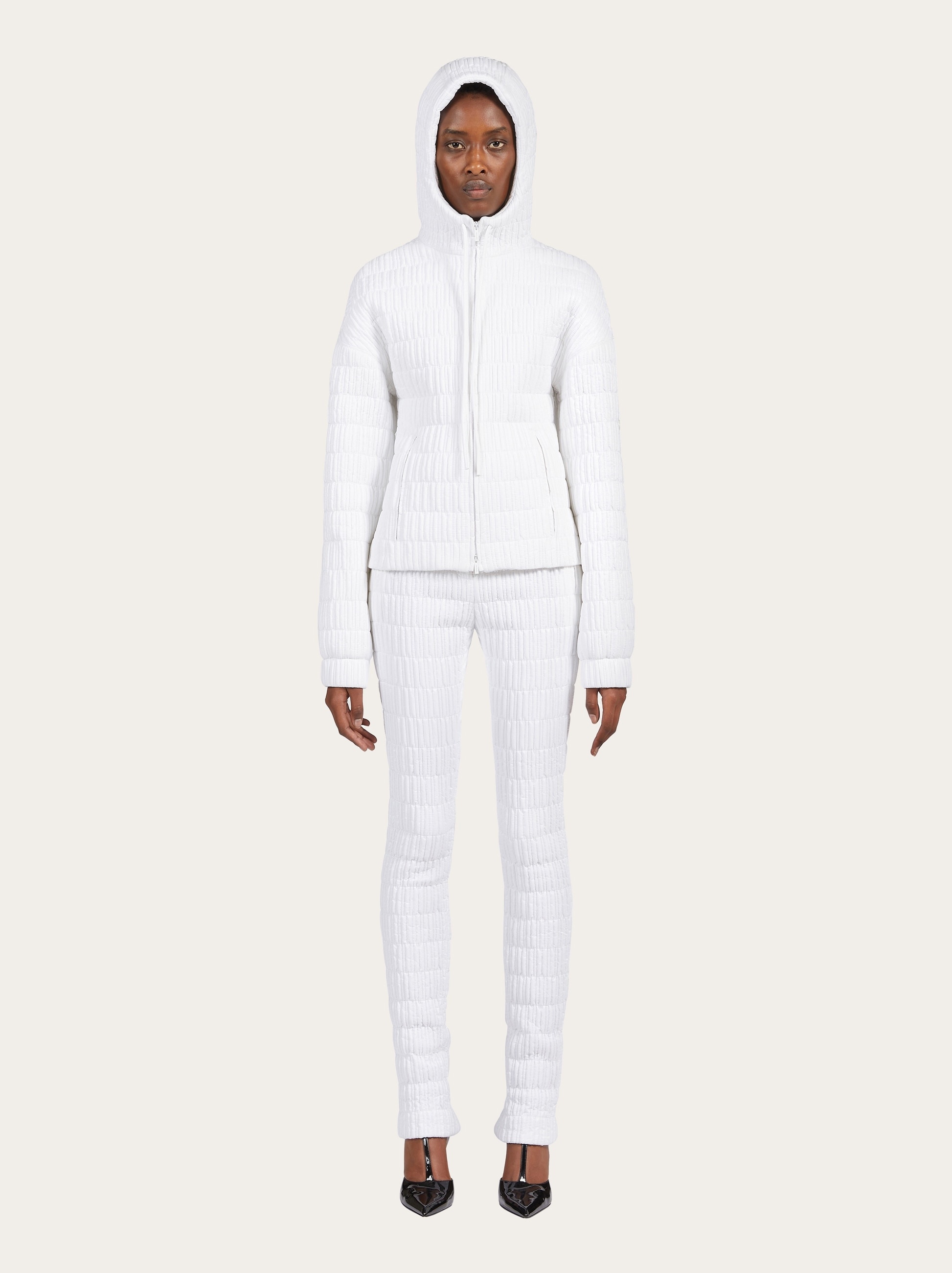 Quilted nylon bomber jacket - 6