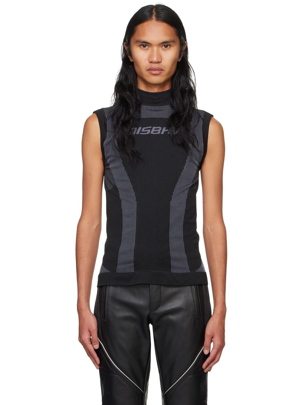Black Sport Sleeveless Top - 1