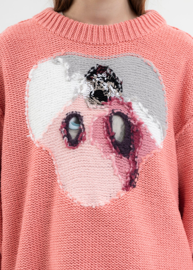 RABBIT HAND-KNITTING JACQUARD PULLOVER 5