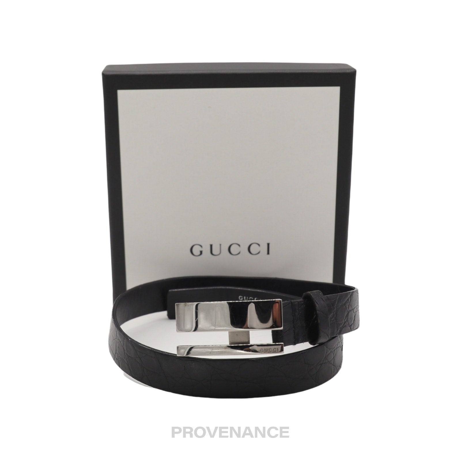 Gucci Belt - Black Crocodile Leather - 1