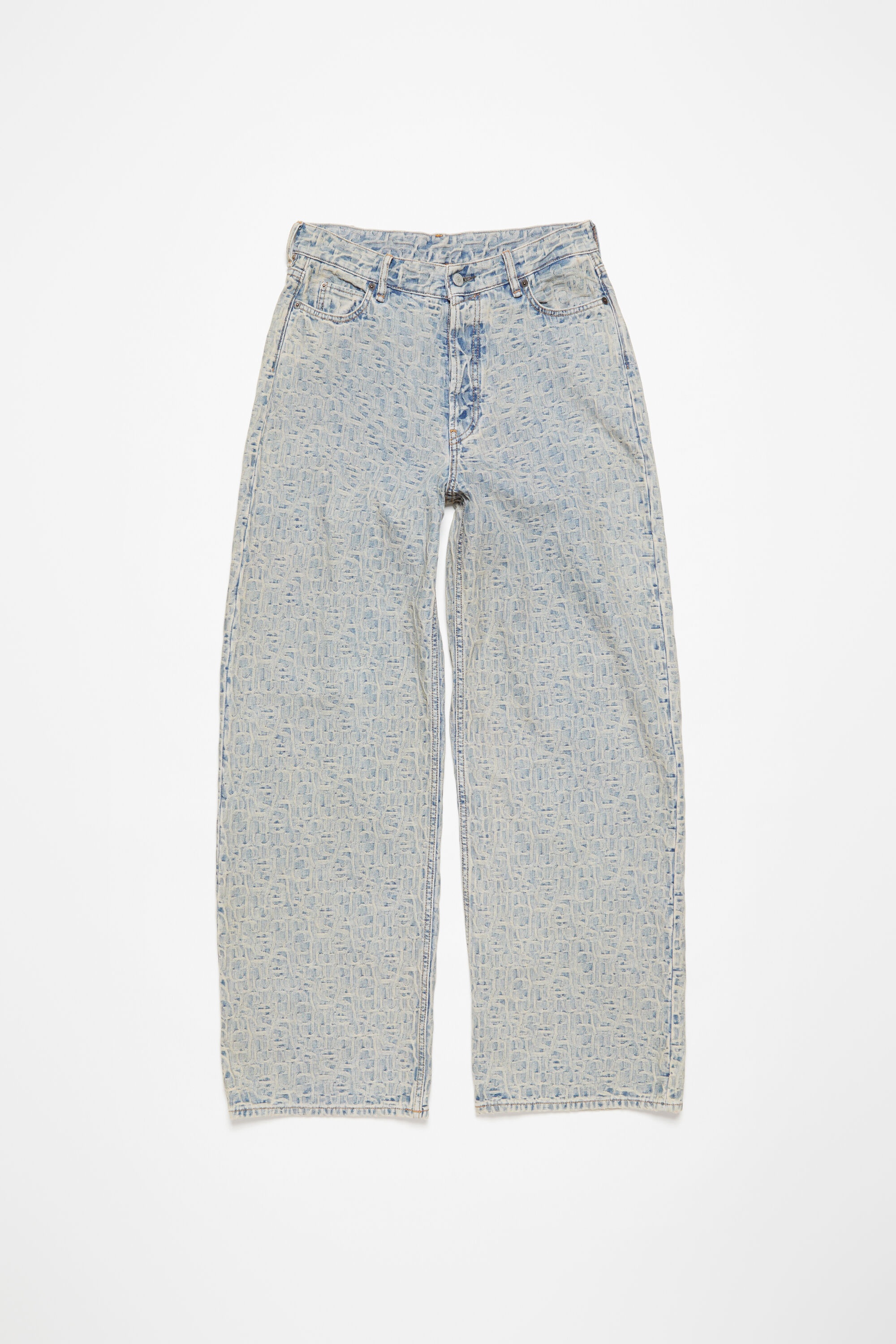Baggy fit jeans - 1981F Monogram - Blue/beige - 8