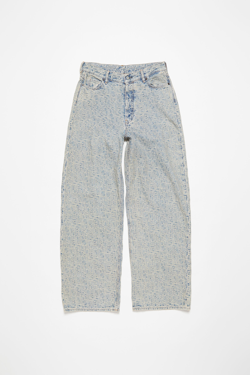 Baggy fit jeans - 1981F Monogram - Blue/beige 8