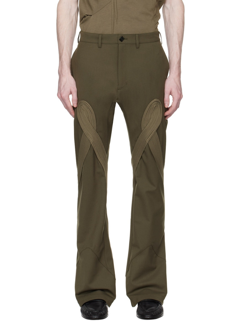 Khaki Deultum Trousers - 1