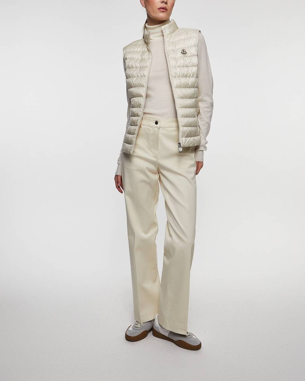 Jeans Gabardine Straight Leg Ljusbeige - 3