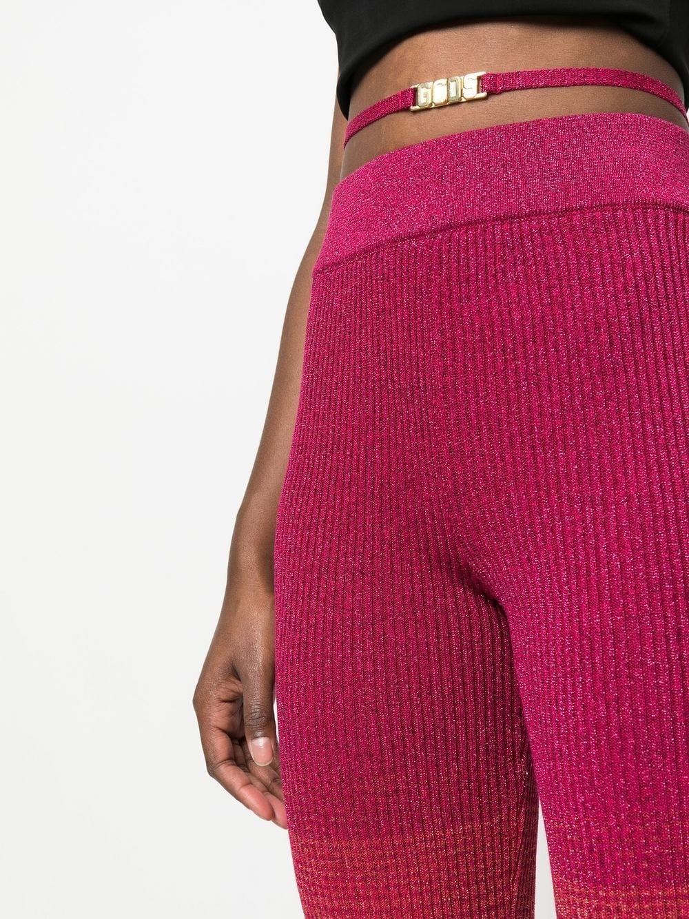 degradé knitted trousers - 5