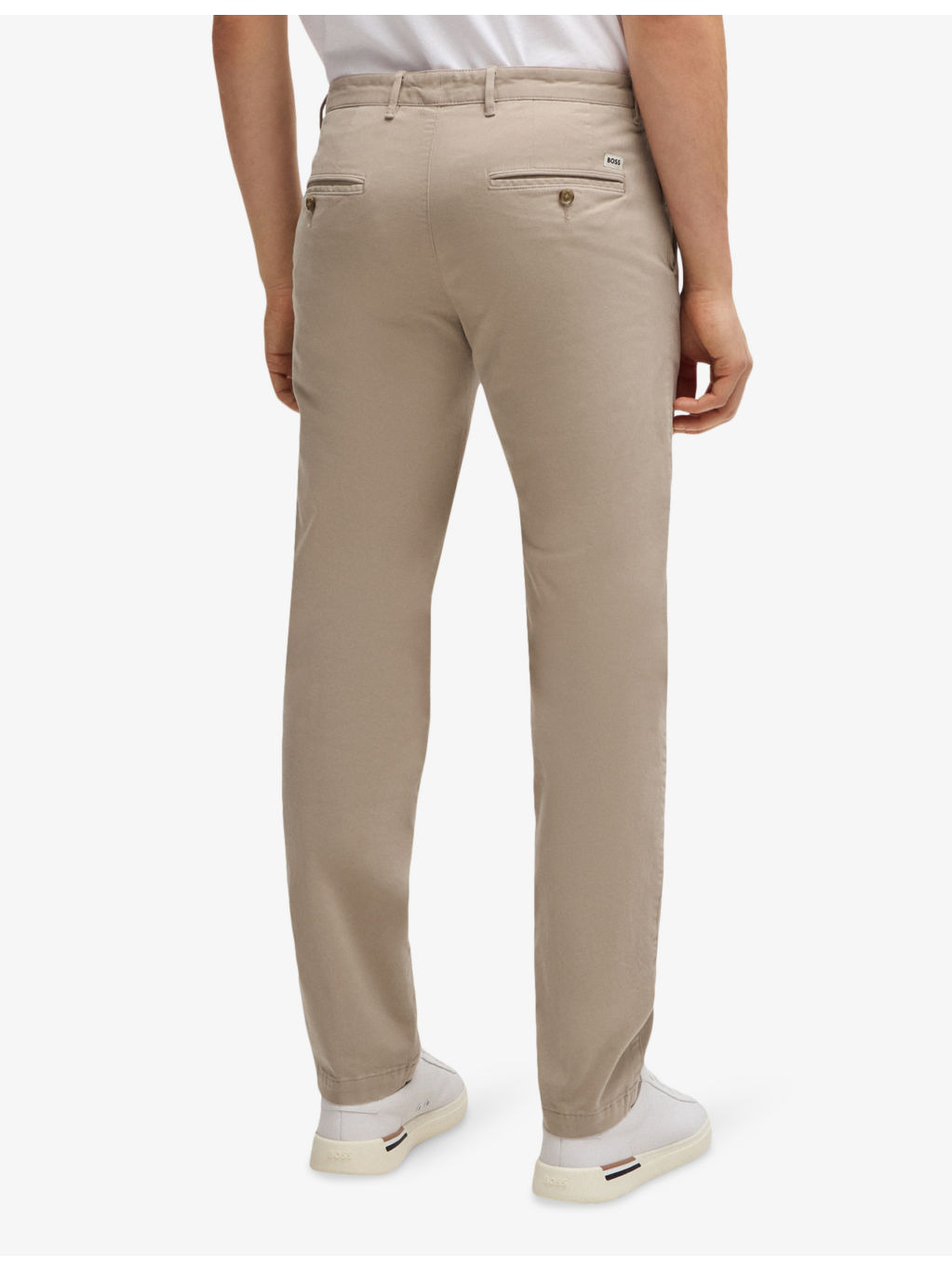Slim-fit straight-leg stretch-cotton chinos - 4