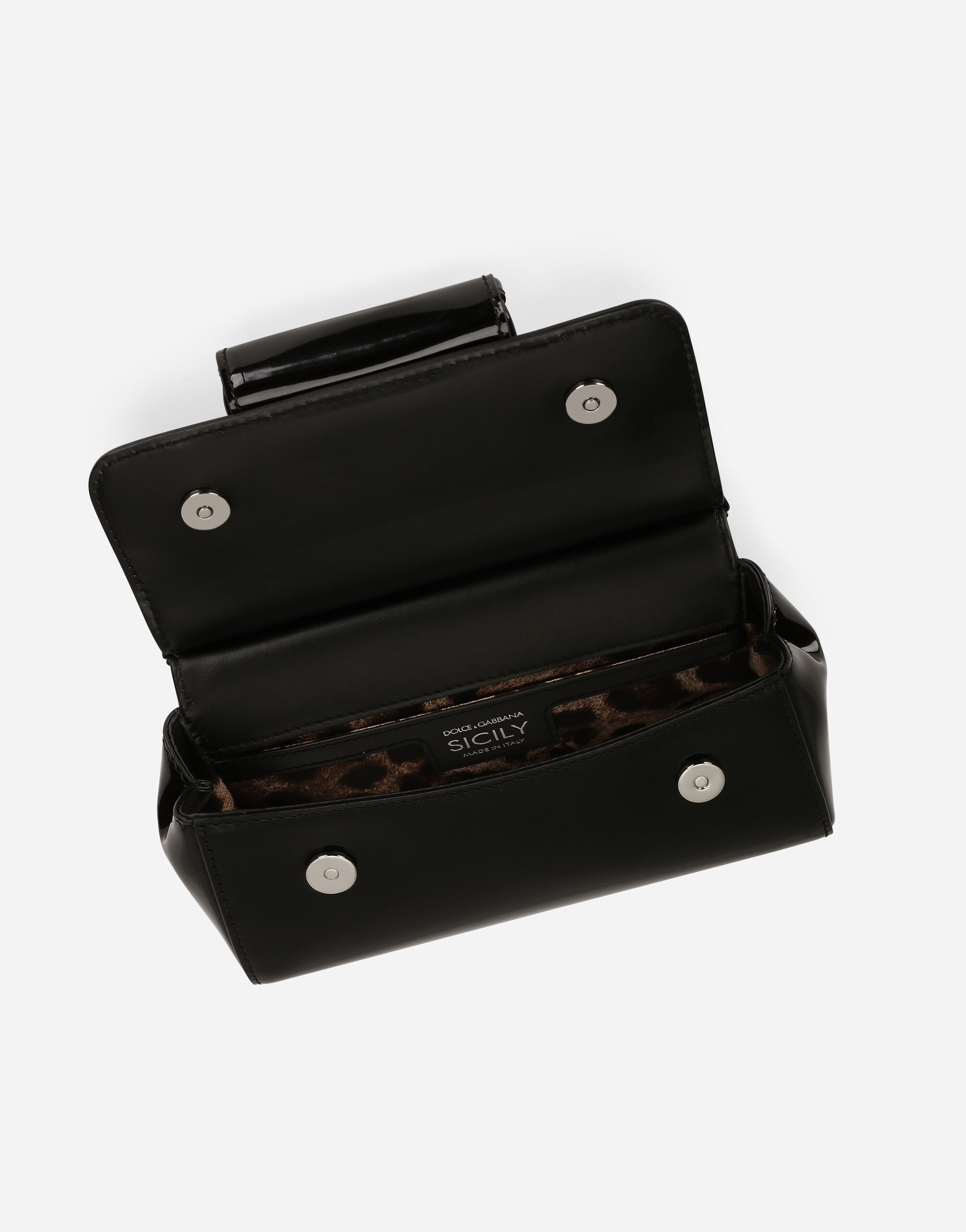 KIM DOLCE&GABBANA Small Sicily bag in polished calfskin with coin pocket - 5