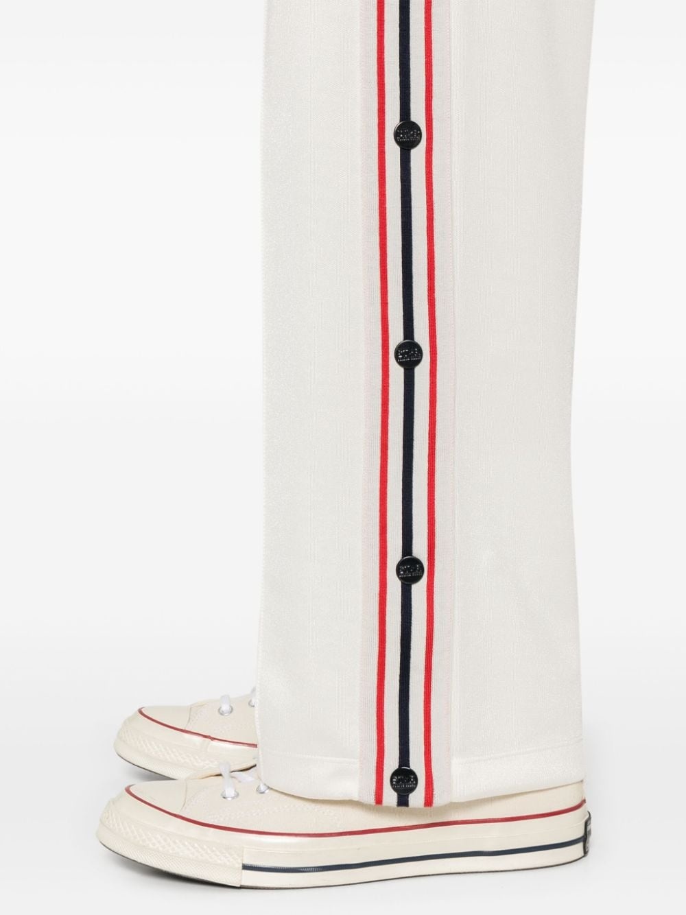 wide-leg cotton track pants - 5