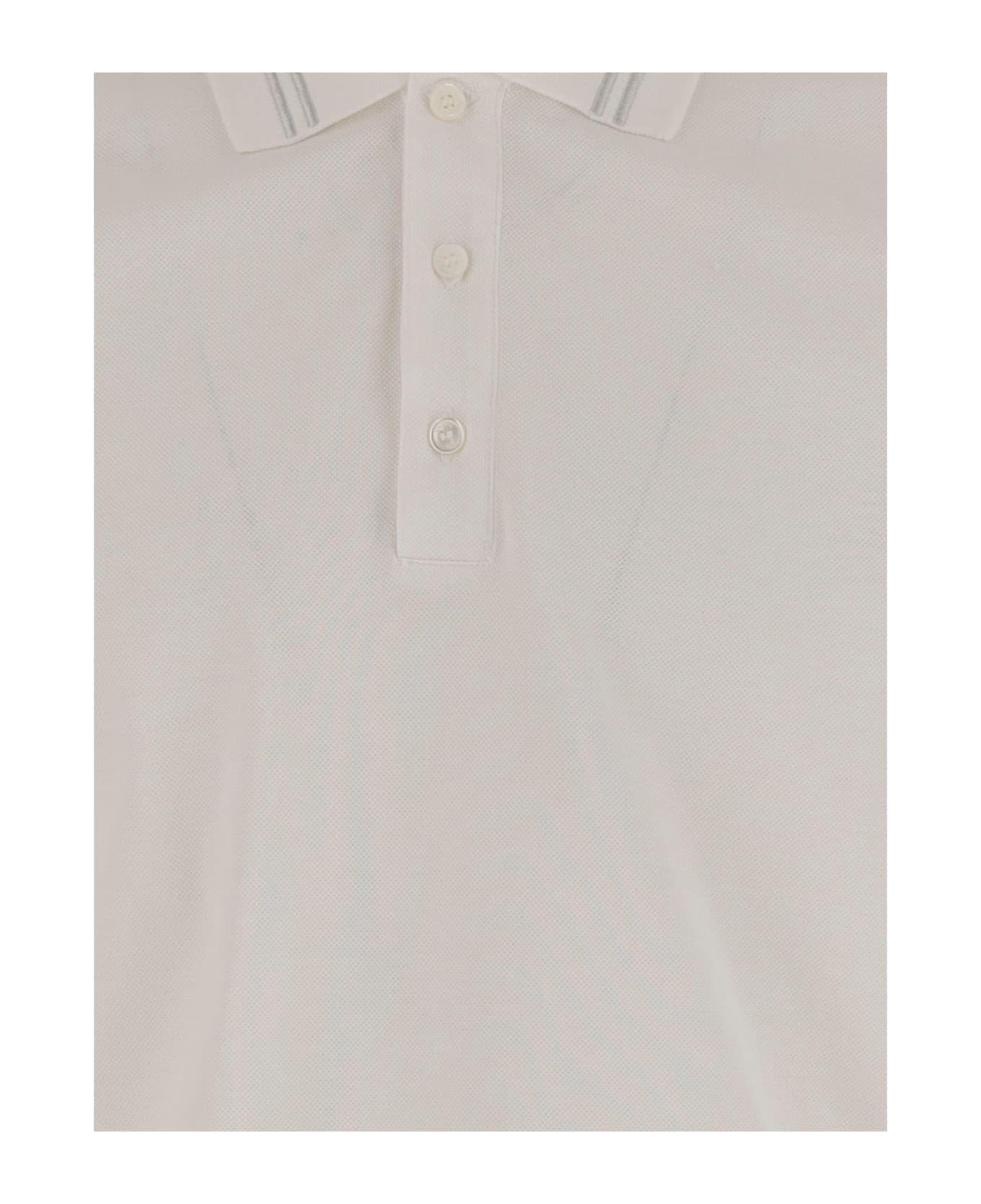 Polo Shirt With Medusa Embroidery - 3