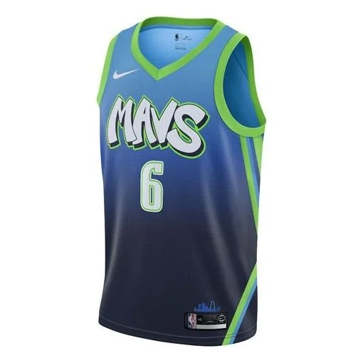 Nike NBA Basketball Sports Jersey SW Fan Edition Dallas Mavericks 6 Blue AV4632-464 - 1
